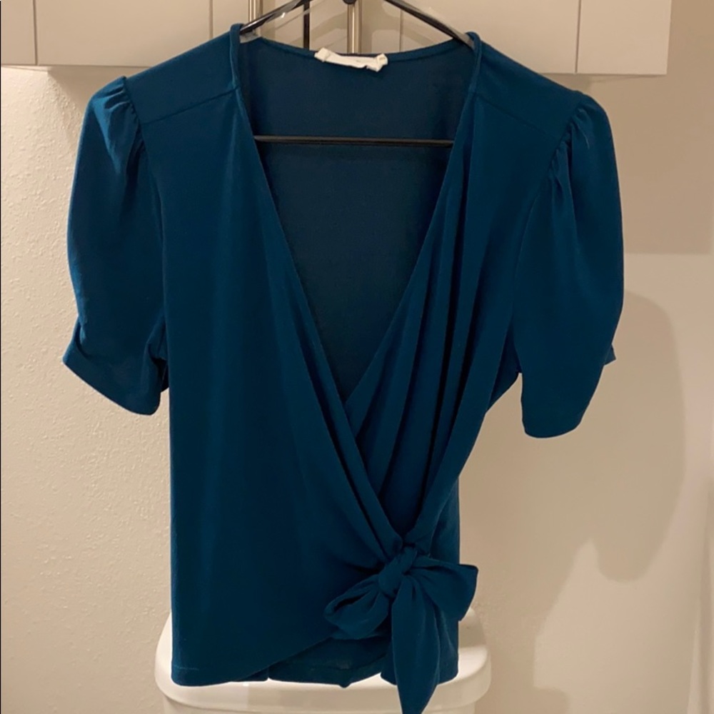 All in Favor - Teal Blouse